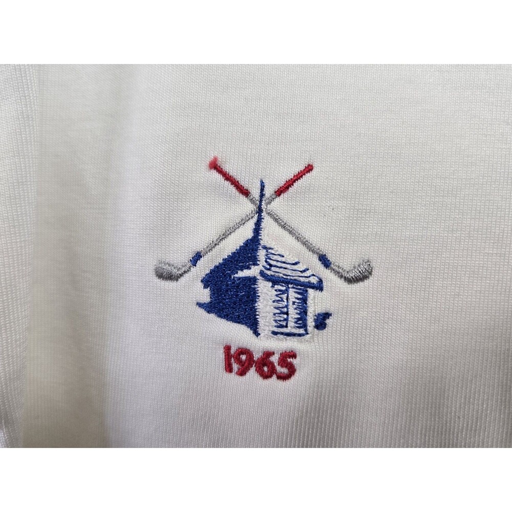 Polo Golf Ralph Lauren Shirt Mens Size L Bidermann DE Golf Club Casual White - Picture 4 of 8